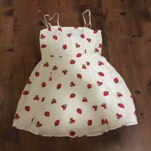 Satin Strawberry Dress